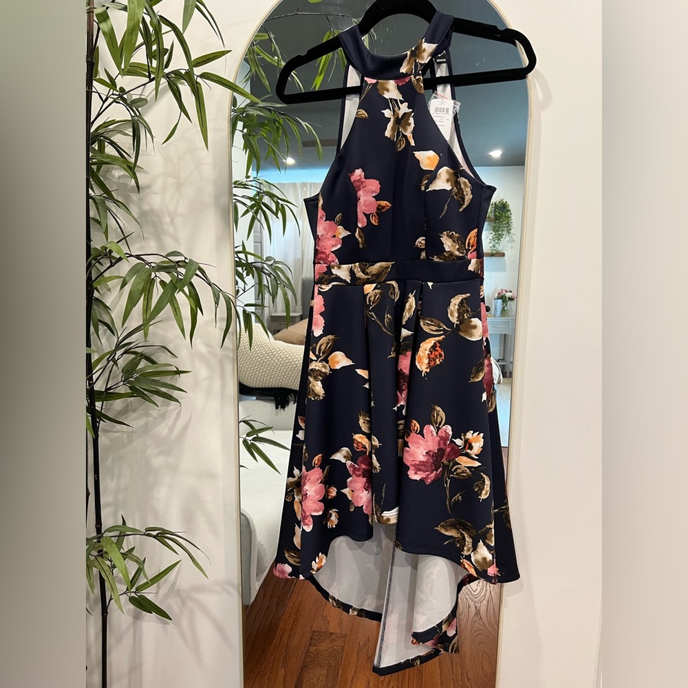 NWT- Halter high-low dress
